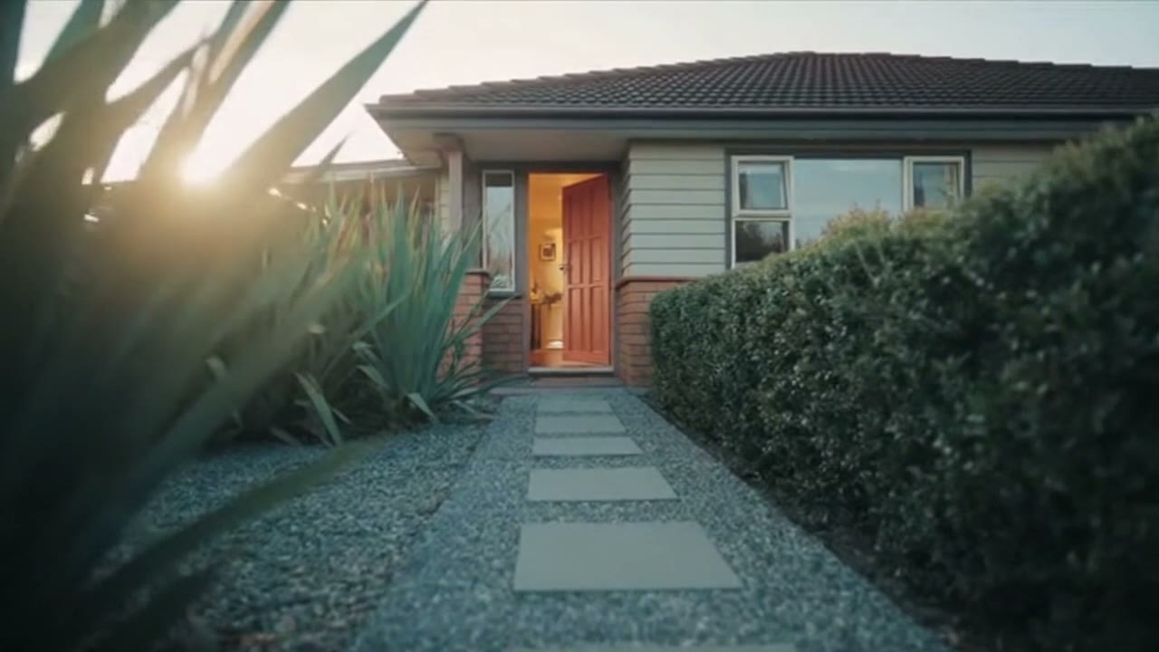 A first-home buyer, matched and into their first home — realistic NZ property scene